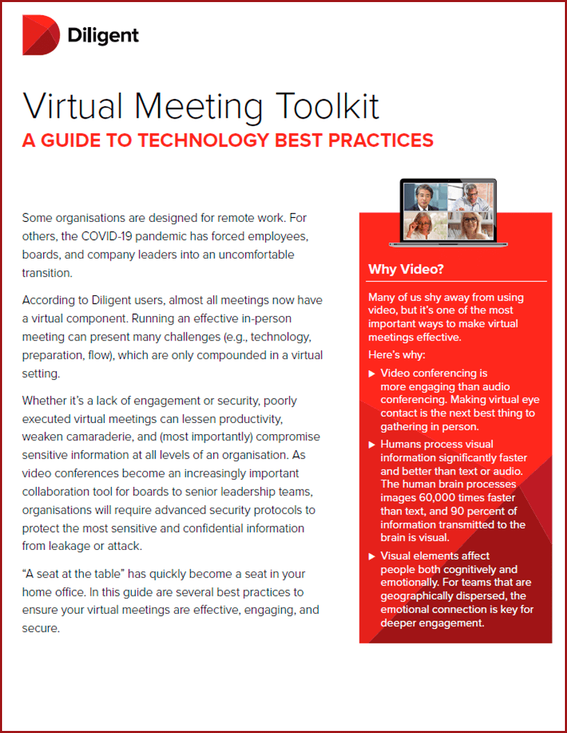Virtual Meeting Toolkit Virtual Meeting Toolkit