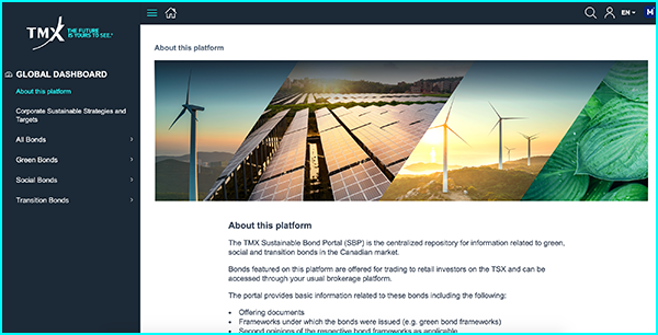 TMX Sustainable Bond Portal TMX Sustainable Bond Portal