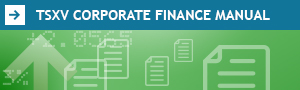 TSXV Corporate Finance Manual